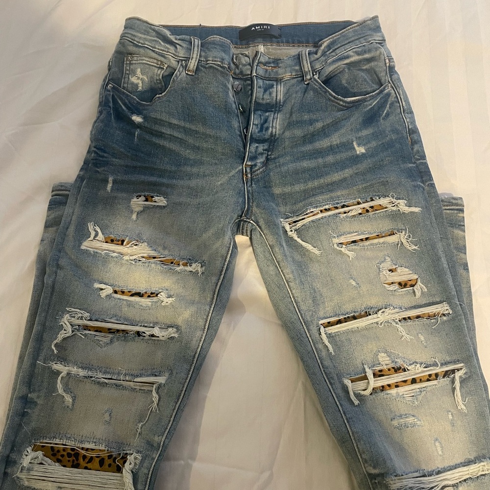 Amiri Leopard Thrasher sz 32